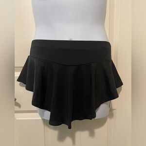 NWT XXL Black Miniskirt with Attached Liner